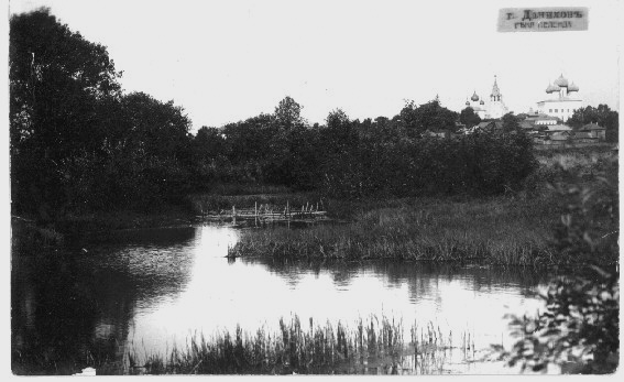 Вид г. Данилова со стороны реки Пеленды